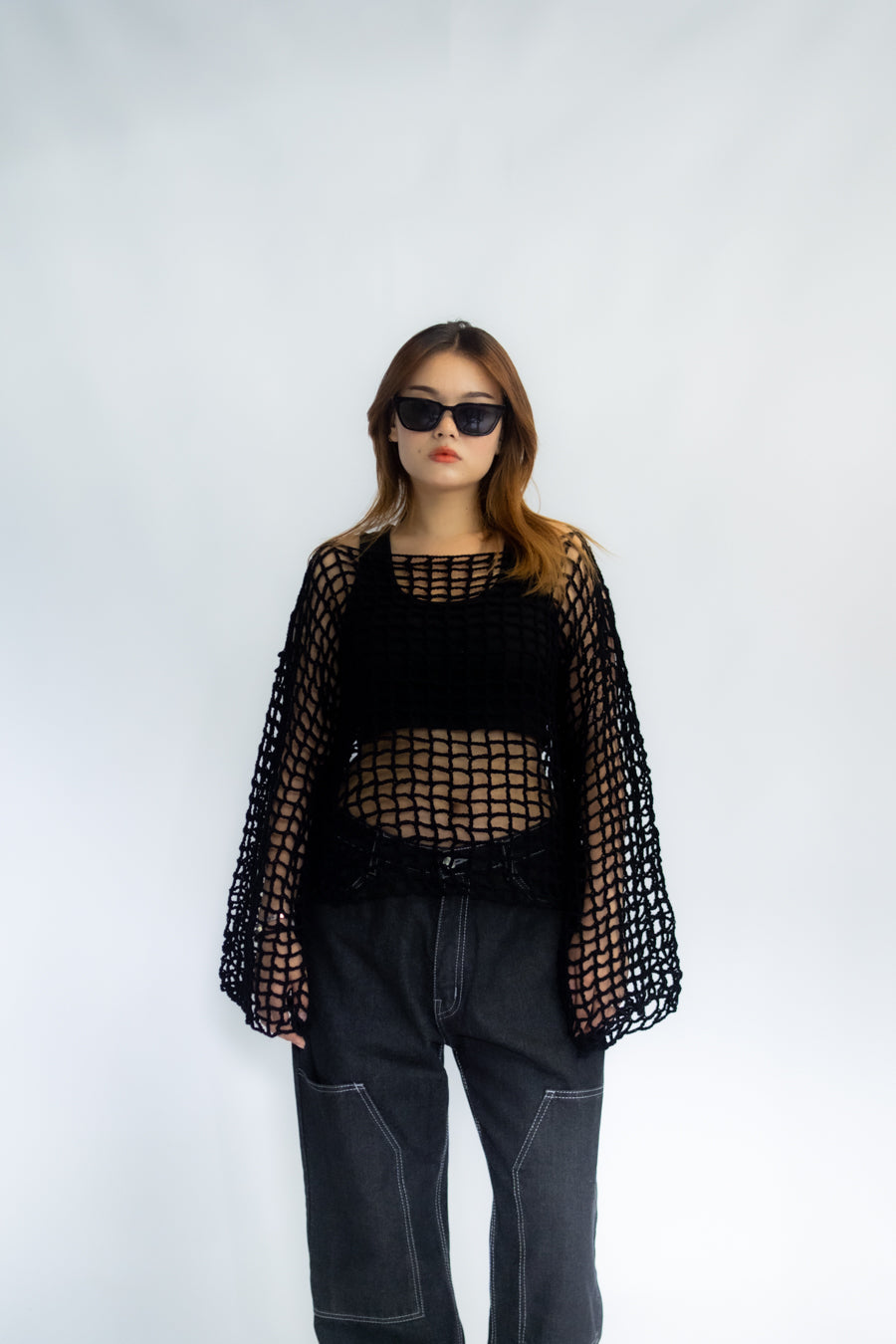 CROCHET FULL BLACK