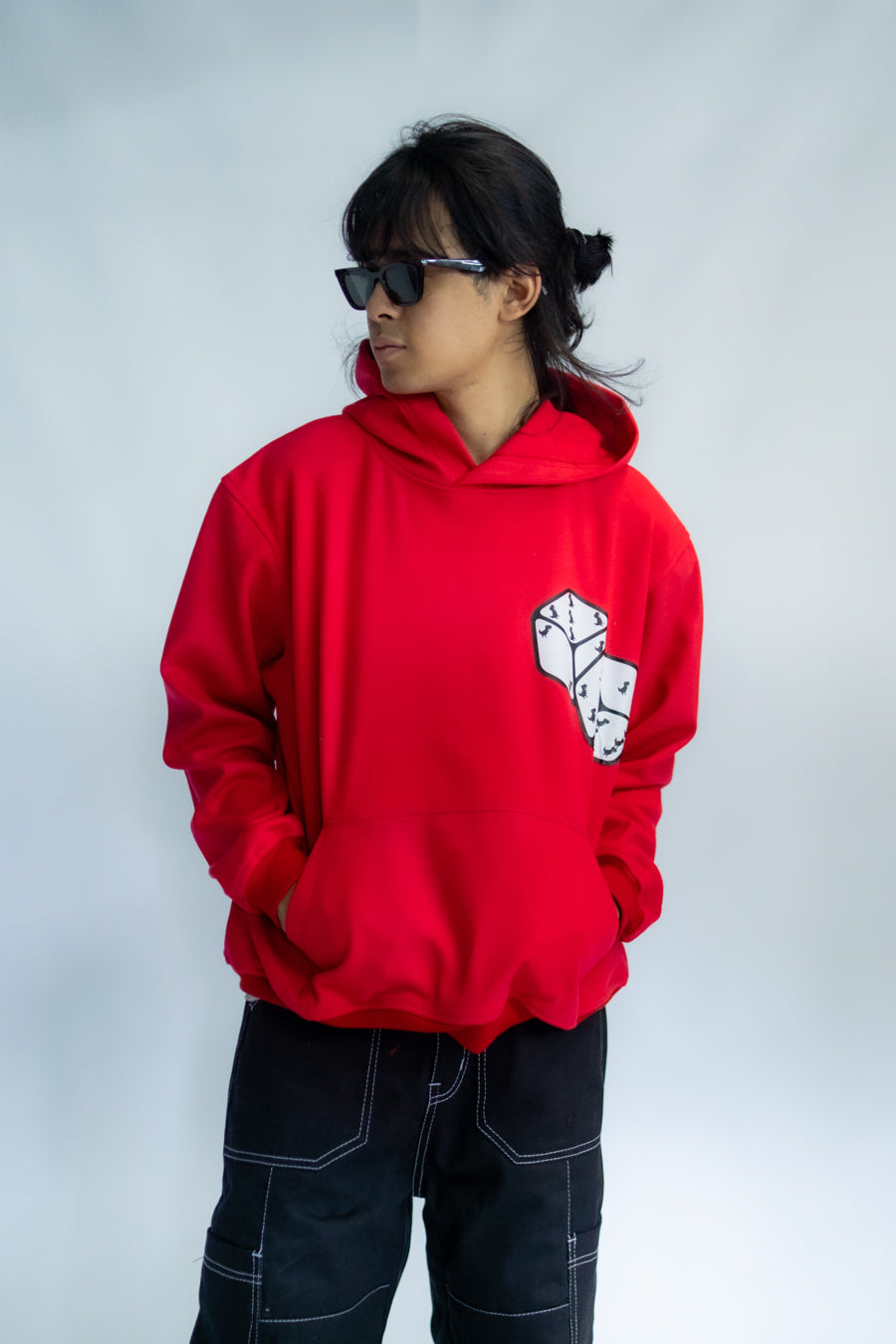 DINO DICE HOODIE RED