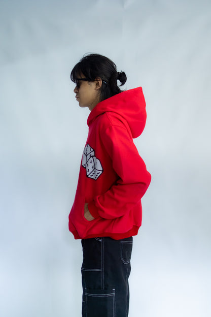 DINO DICE HOODIE RED