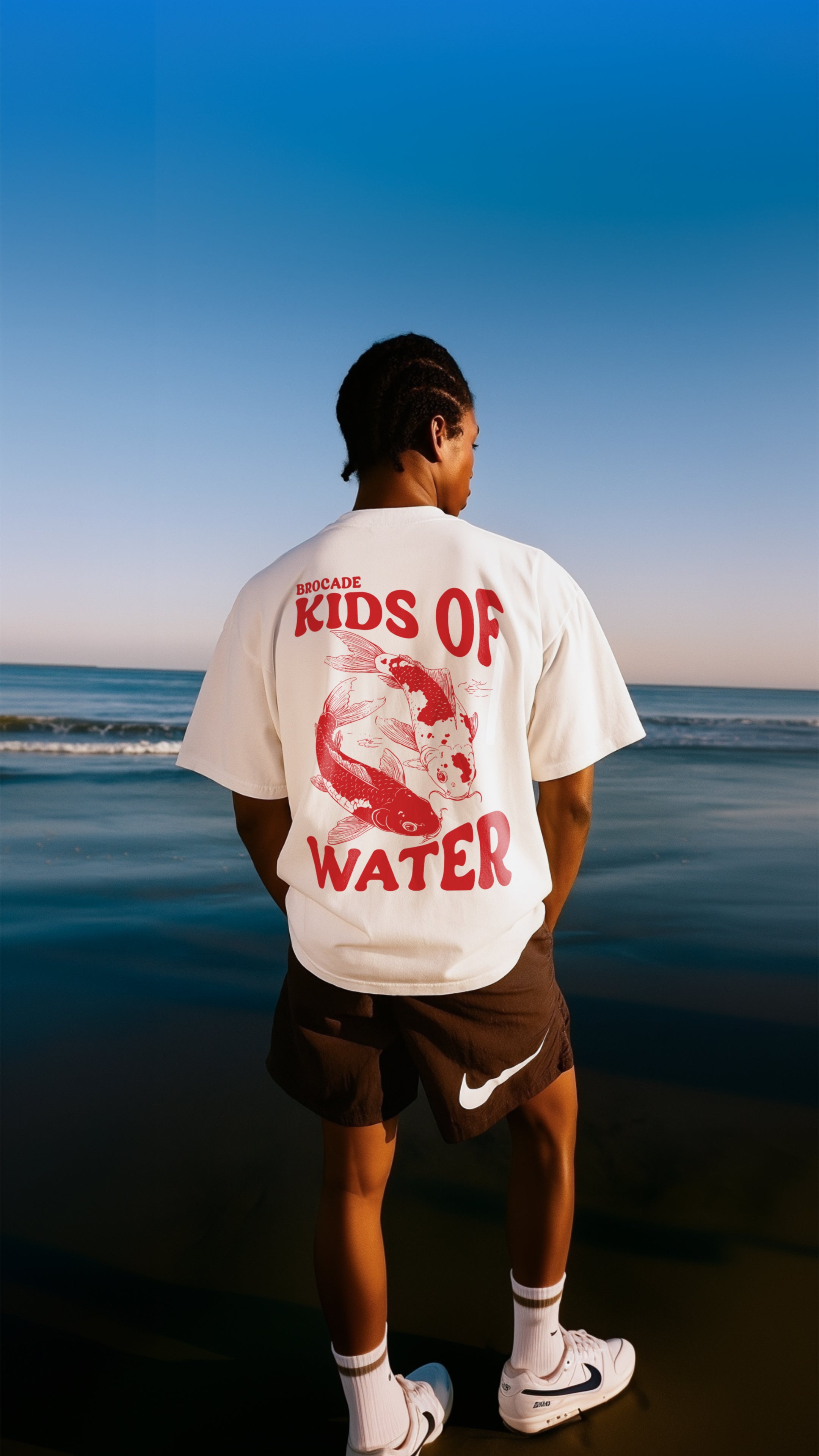 KIDS OF WATER TEE (RED)