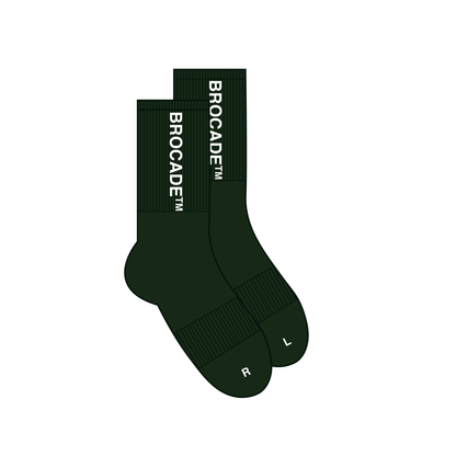 GREEN BROCADE tm SOCKS