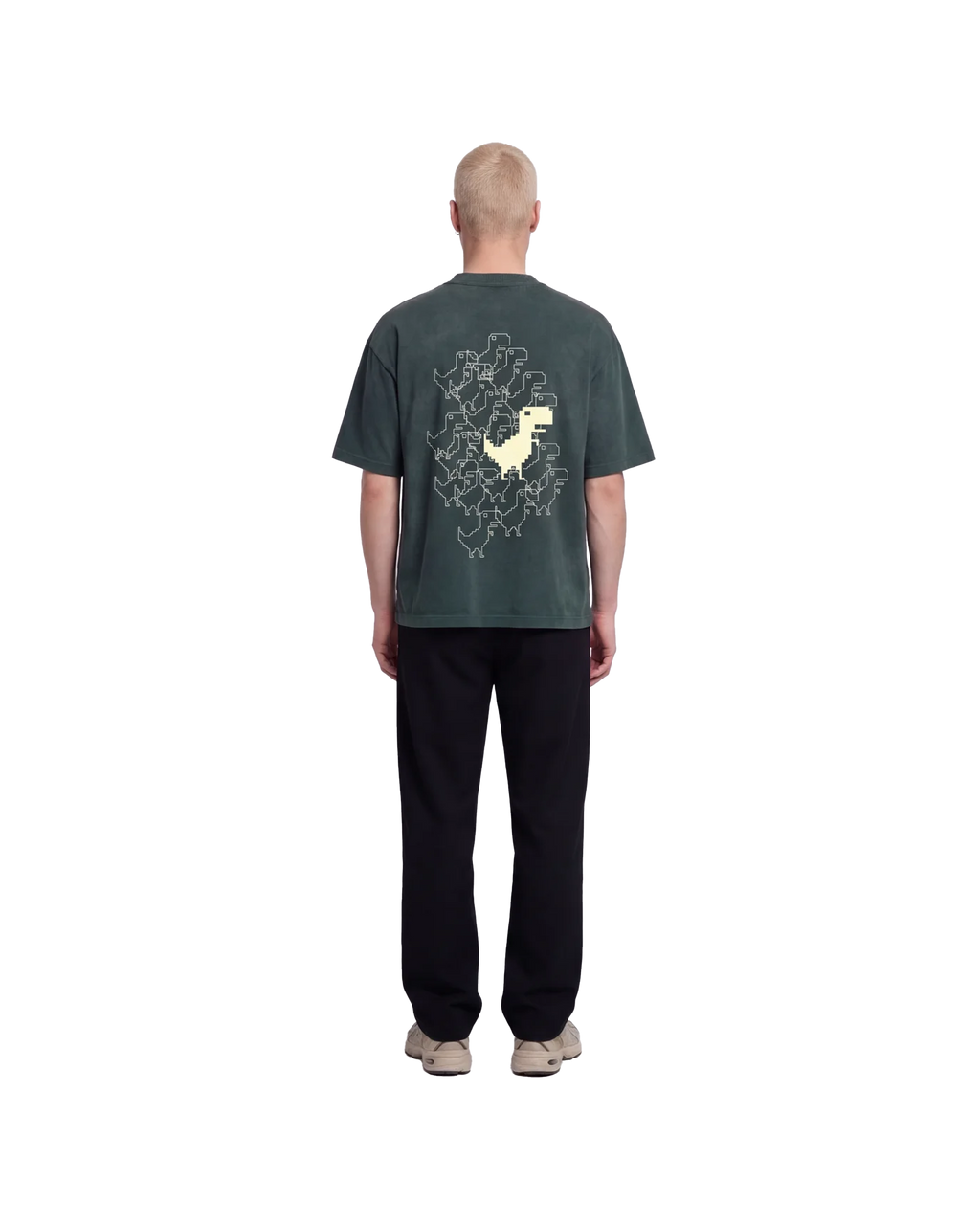 Dino Chrome Tee Green