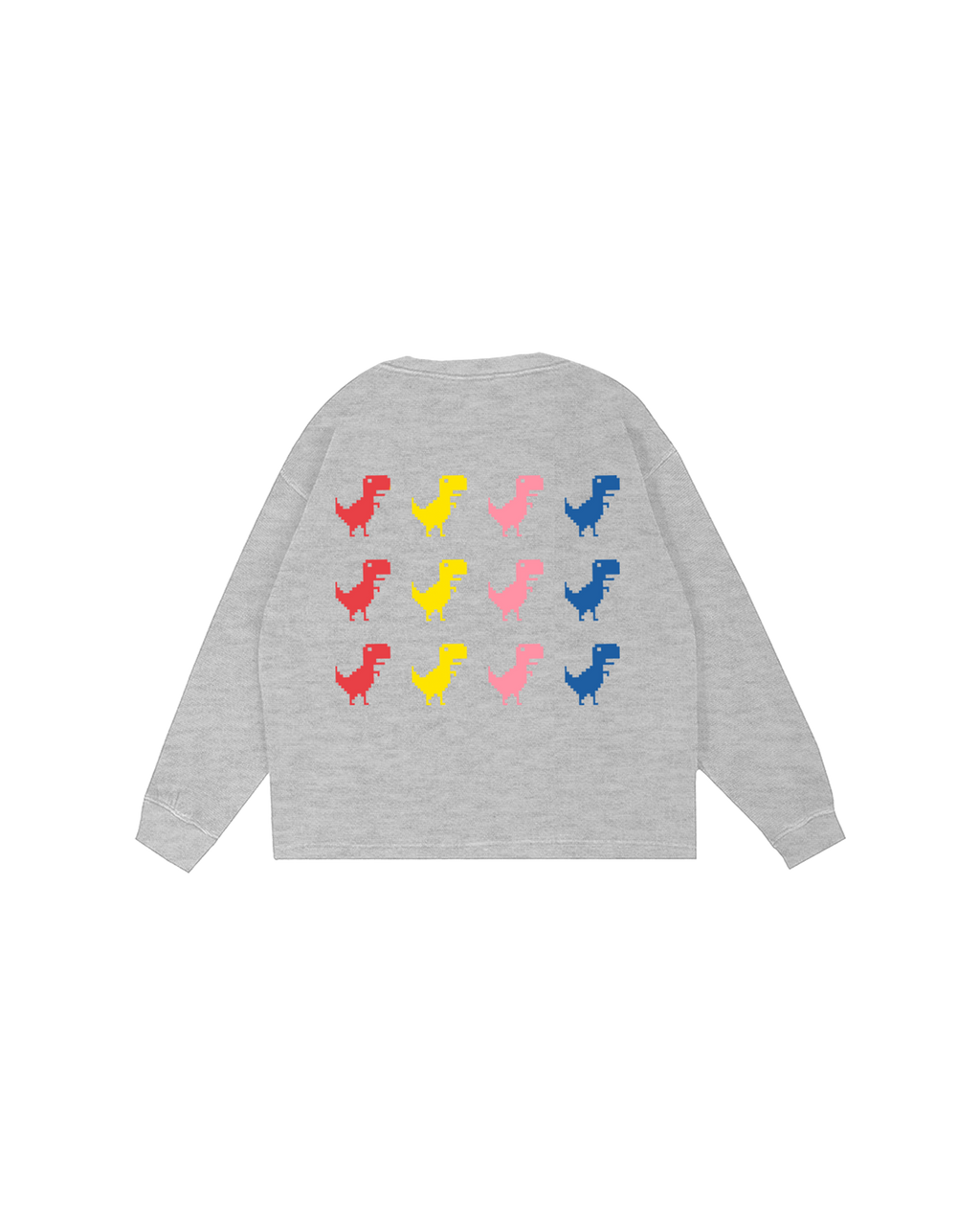 DINO CHROME GREY SWEATSHIRT