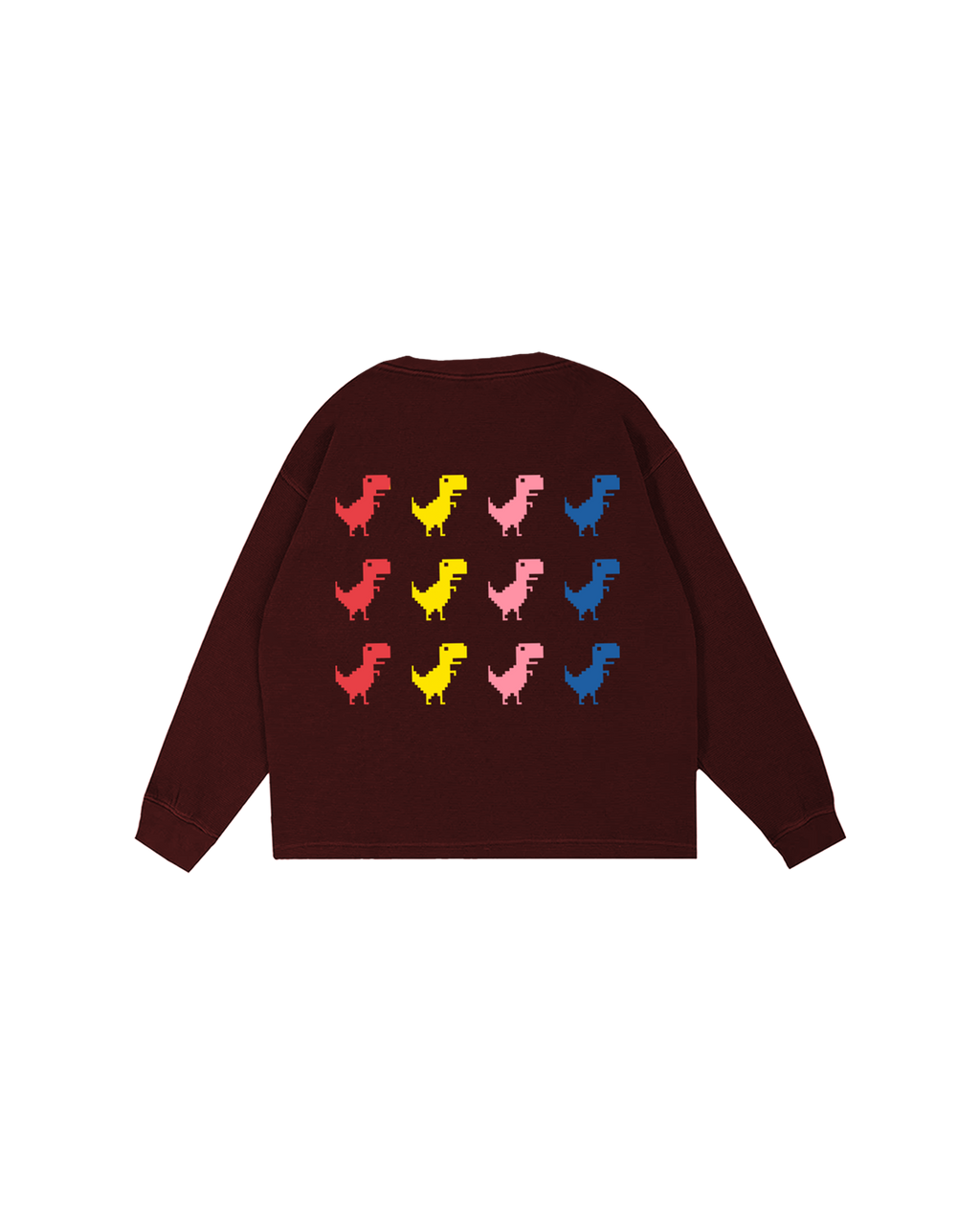 DINO CHROME MAROON  SWEATSHIRT