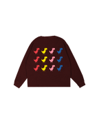 DINO CHROME MAROON  SWEATSHIRT
