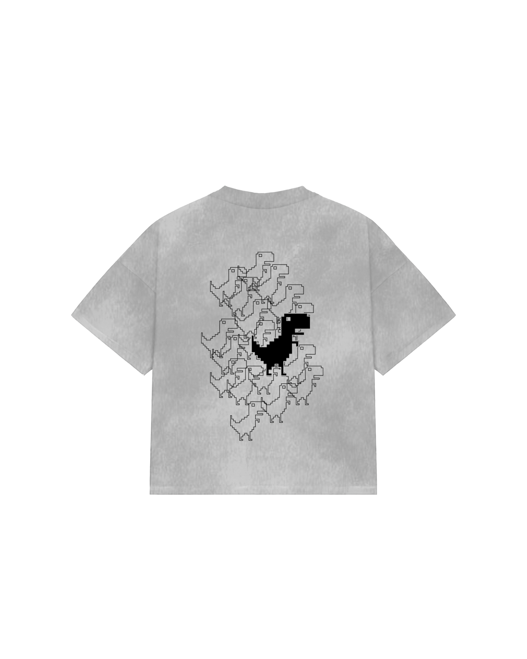 Dino Chrome Tee White