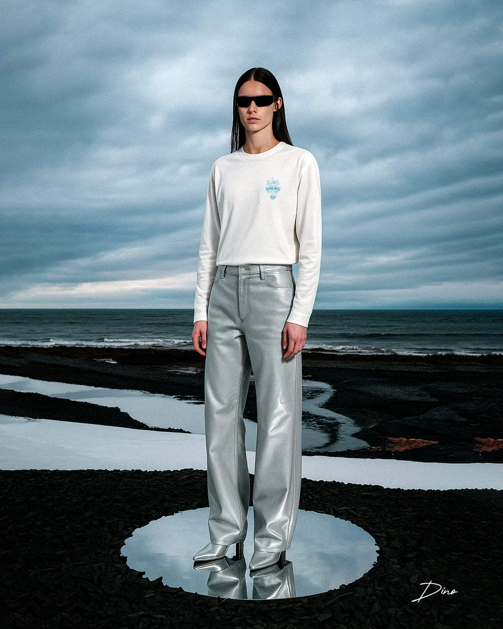 BROCADEISM WHITE SWEATSHIRT