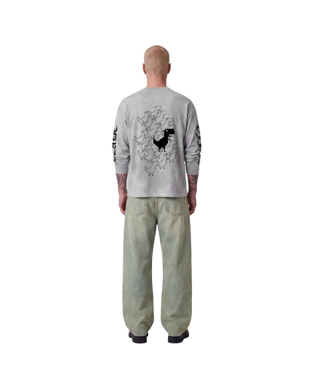 Dino Chrome Longsleeve White