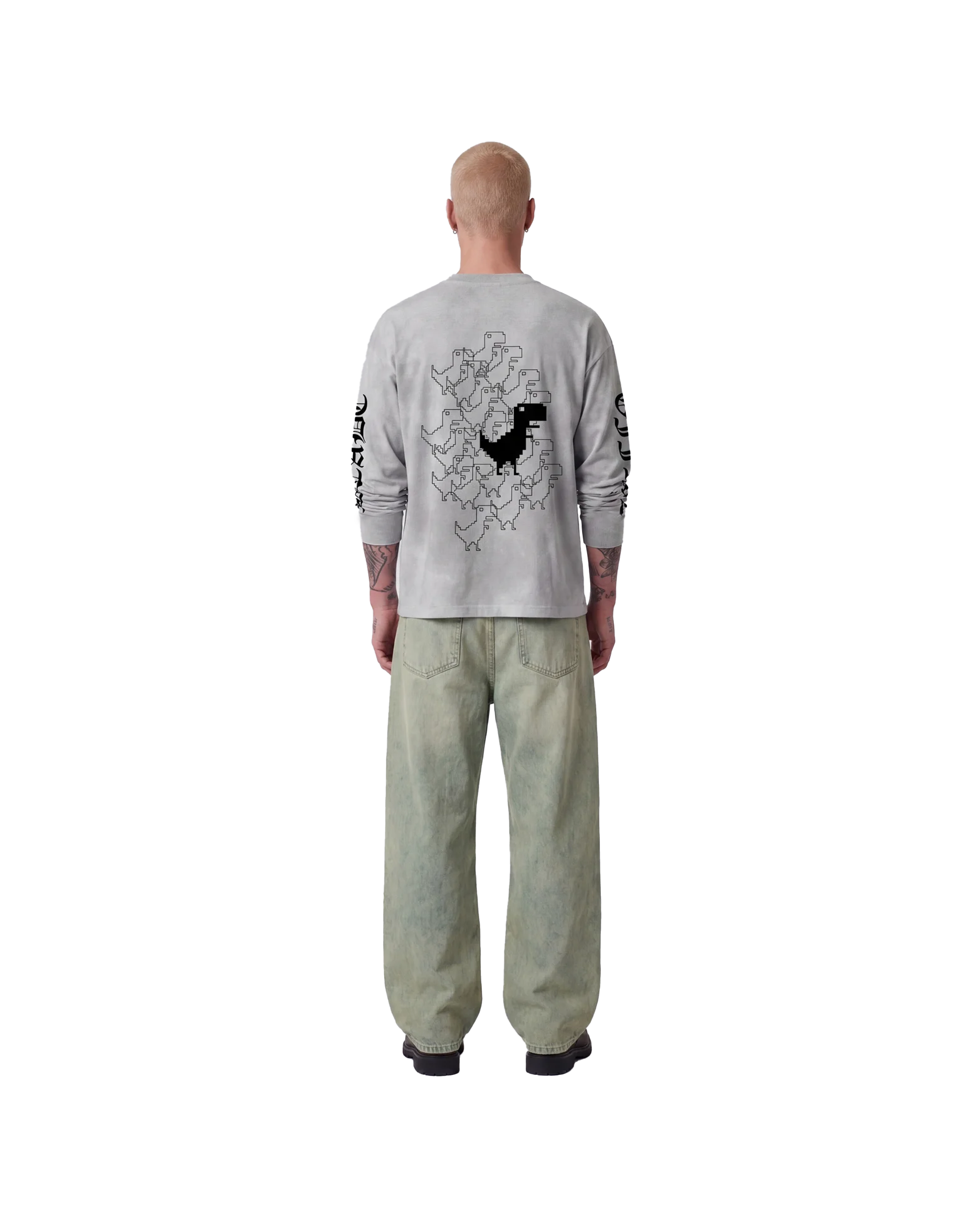 Dino Chrome Longsleeve White