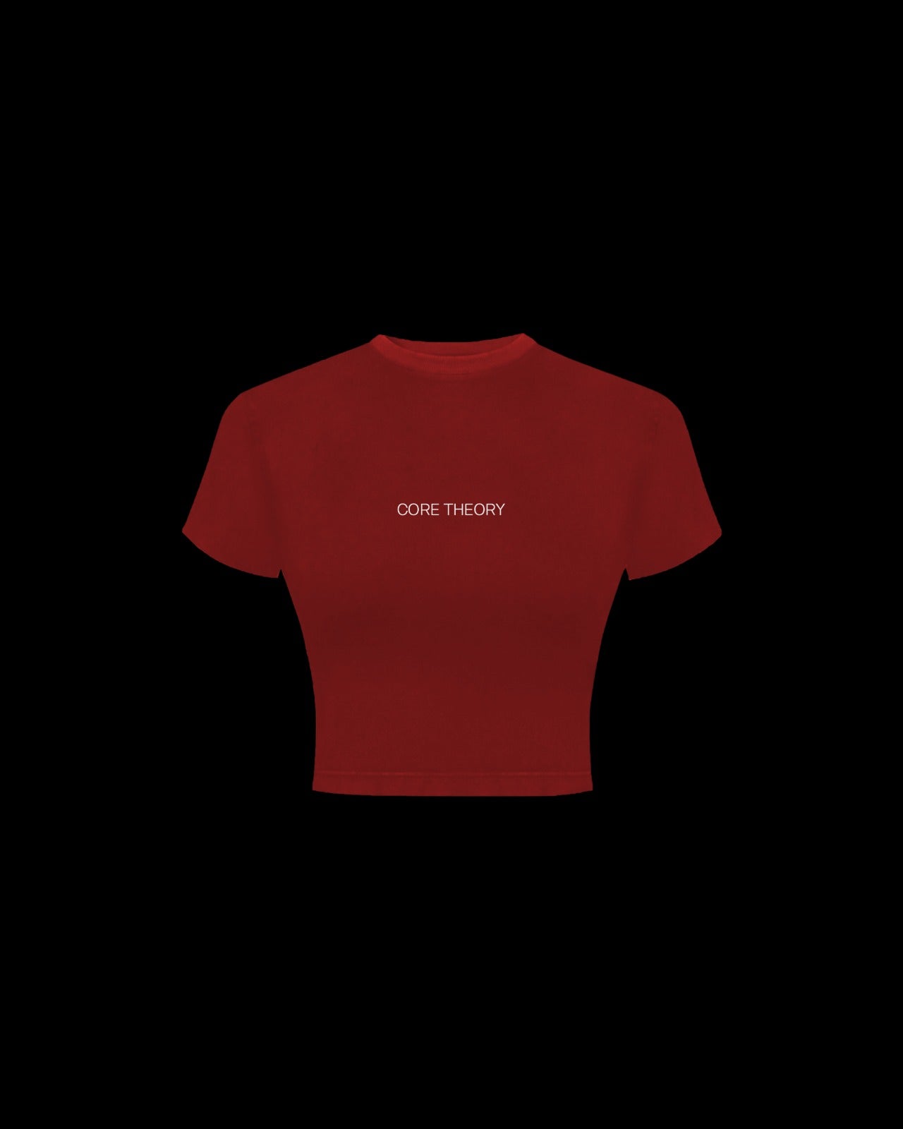 CORE THEORY ELEMENT CROP HALF (RED)