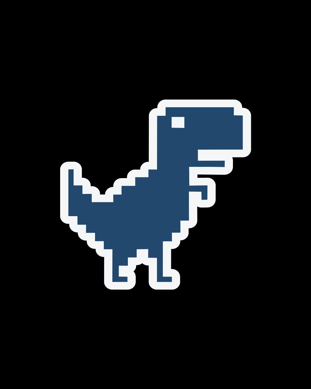 BLUE DINO STICKER