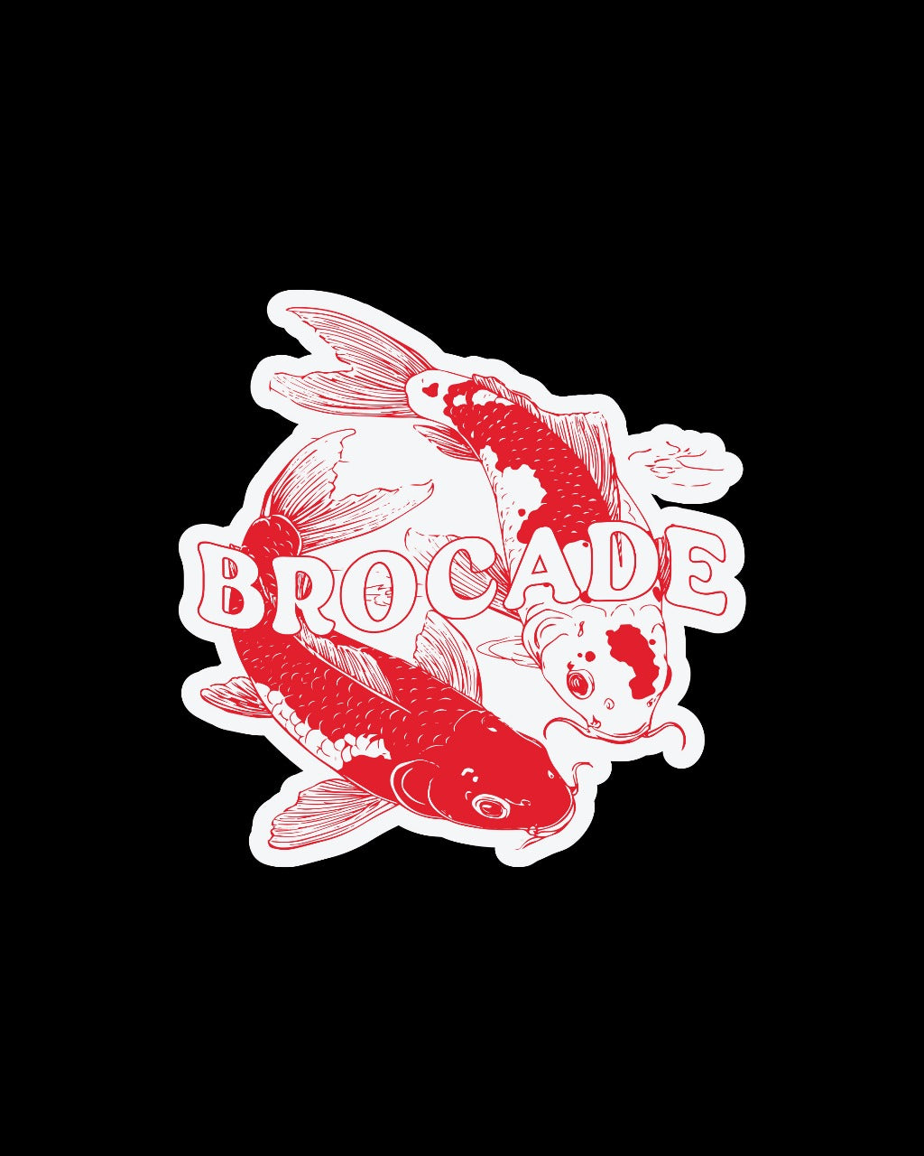 BROCADE AQUA SPIRIT STICKER (RED)
