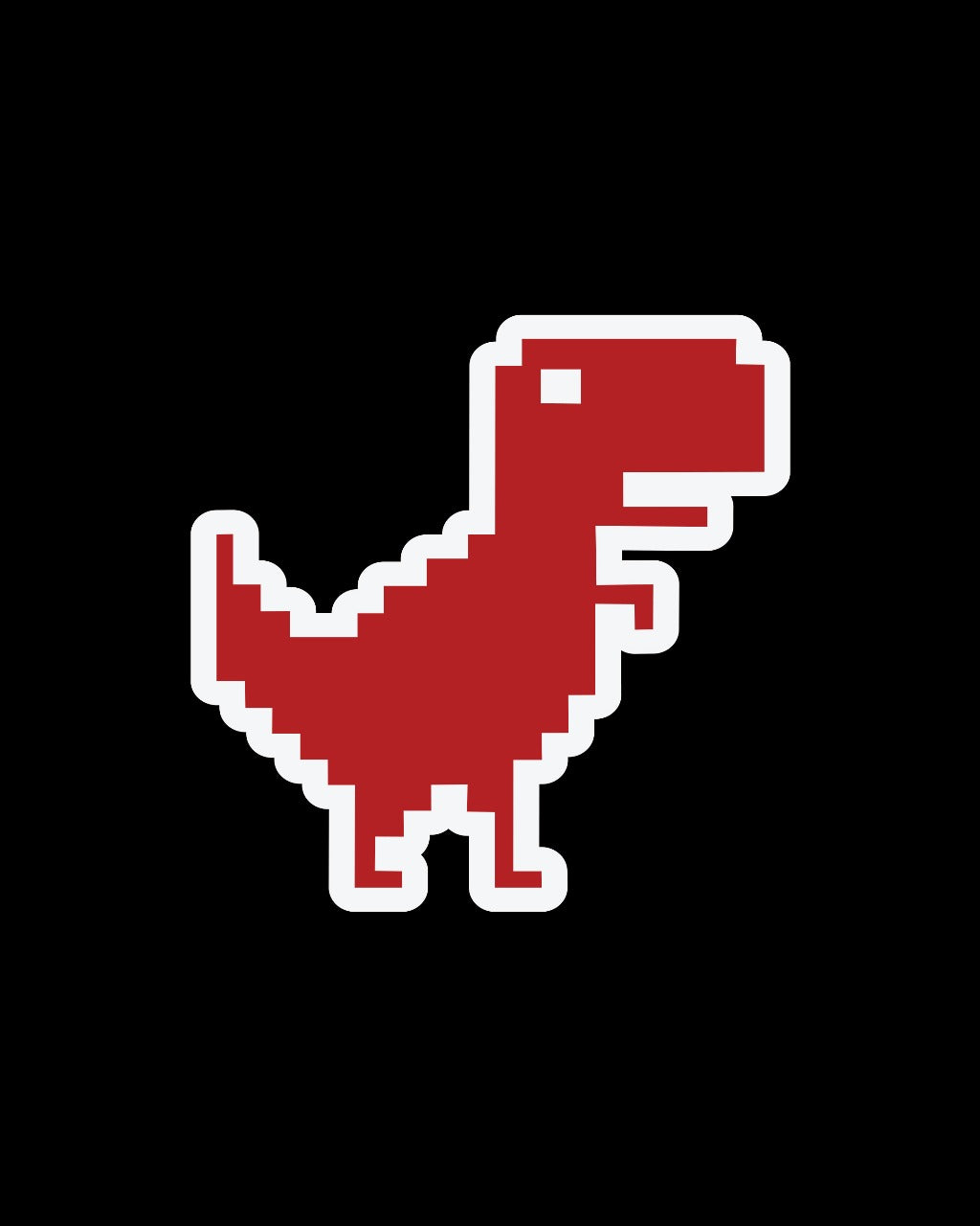 RED DINO STICKER