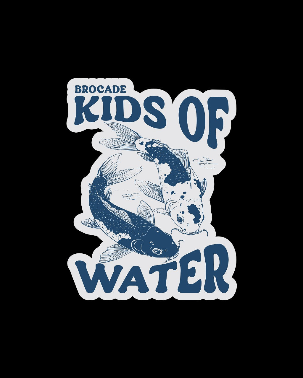 BROCADE AQUA SPIRIT STICKER (BLUE)