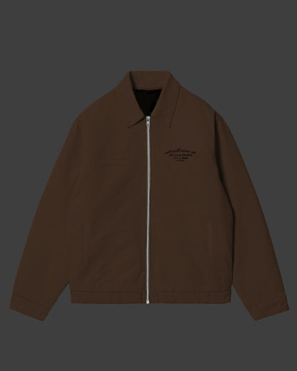 BROWN CORE TWILL JACKET