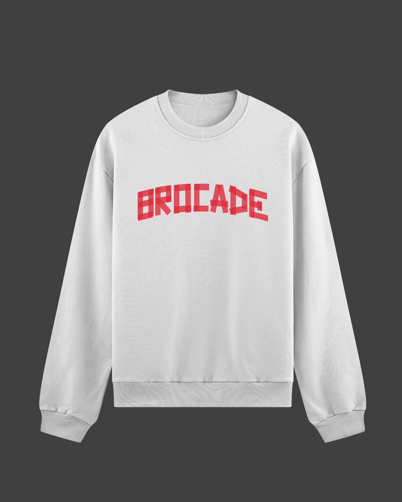 BROCADE TAPE SWEATSHIRT (WHITE)