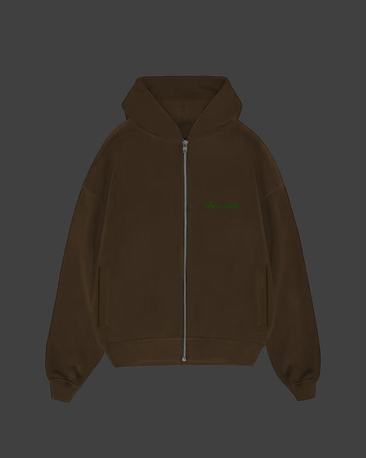 NOT SO BASIC ZIPUP BROWN