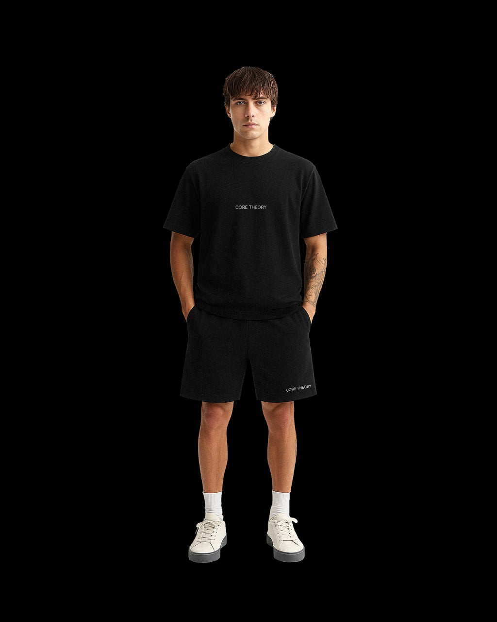 CORE THEORY BLACK  BASIC TEE