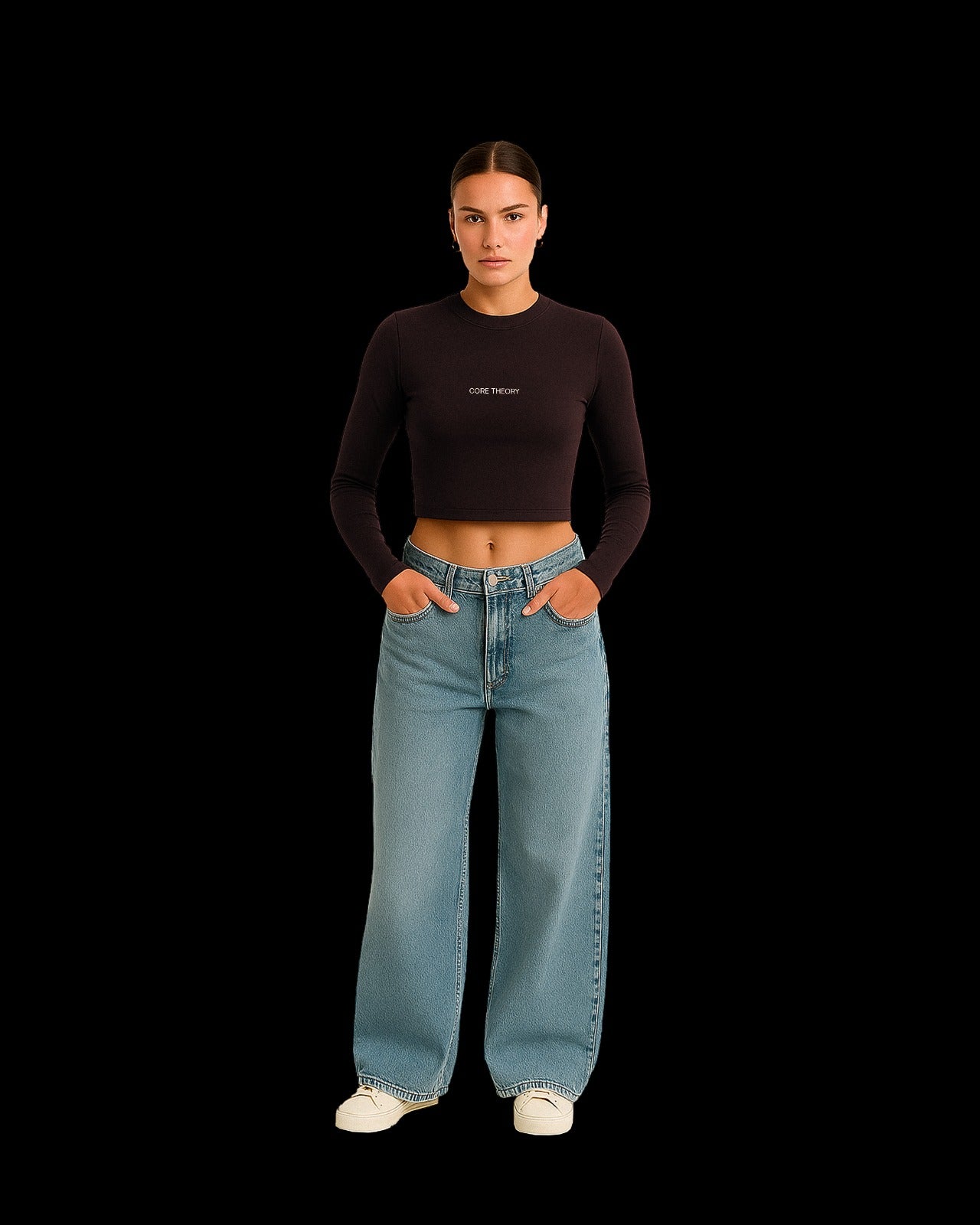 CORE THEORY ELEMENT CROP FULL (BROWN)