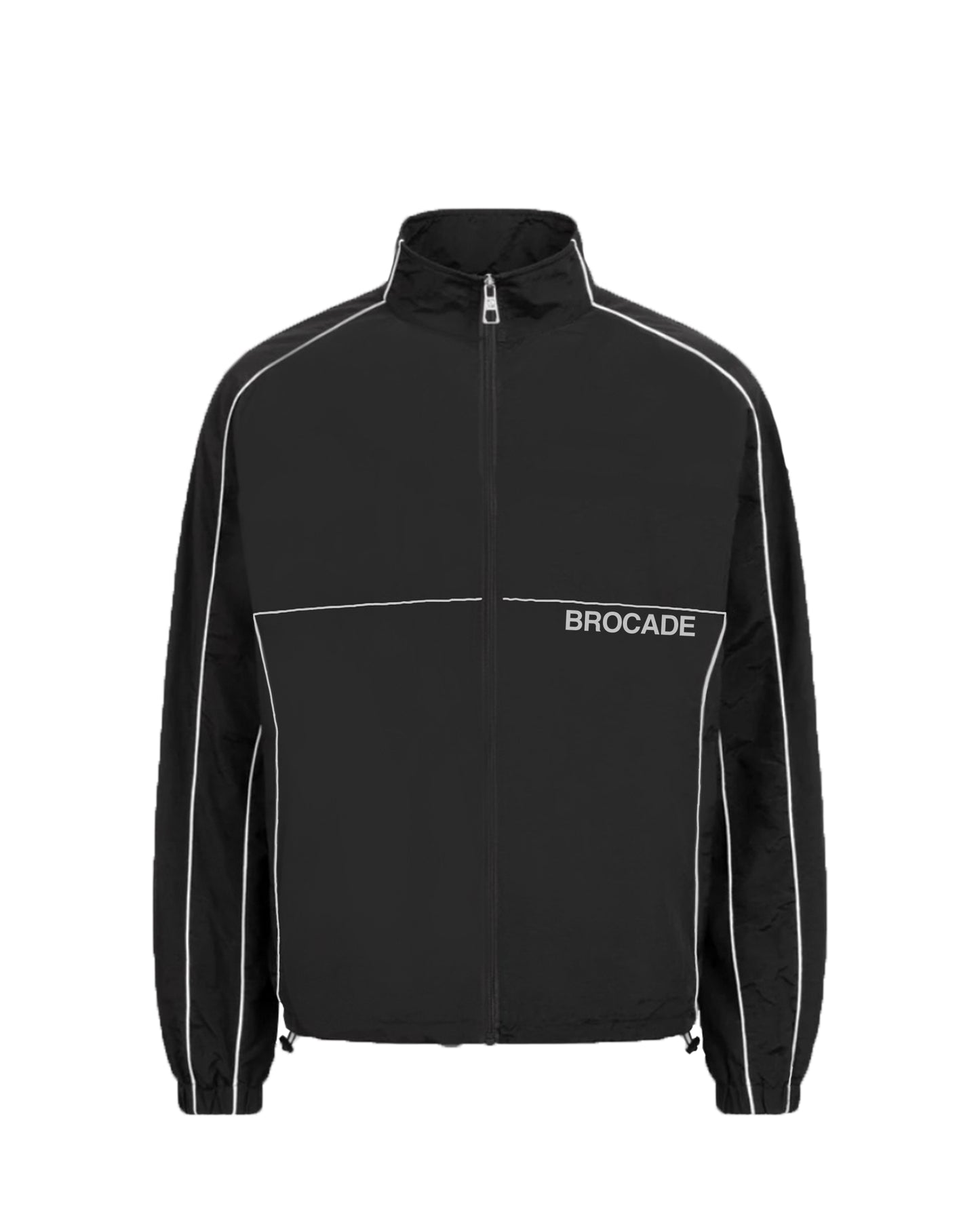 TRICOLOR PIPED ELEGANCE JACKET BLACK