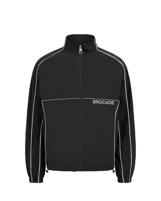 TRICOLOR PIPED ELEGANCE JACKET BLACK