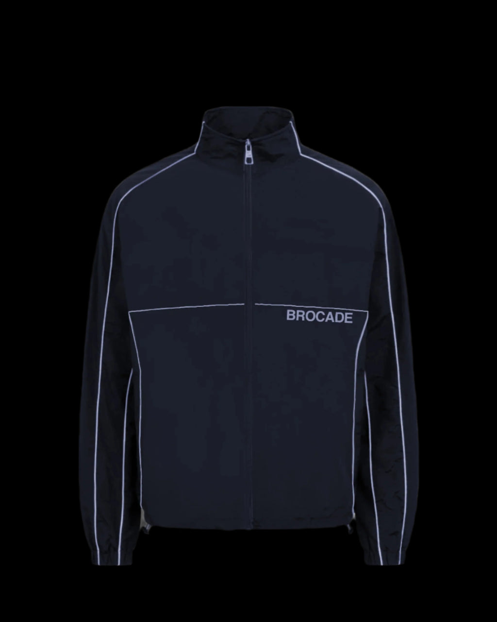 TRICOLOR PIPED ELEGANCE JACKET BLUE
