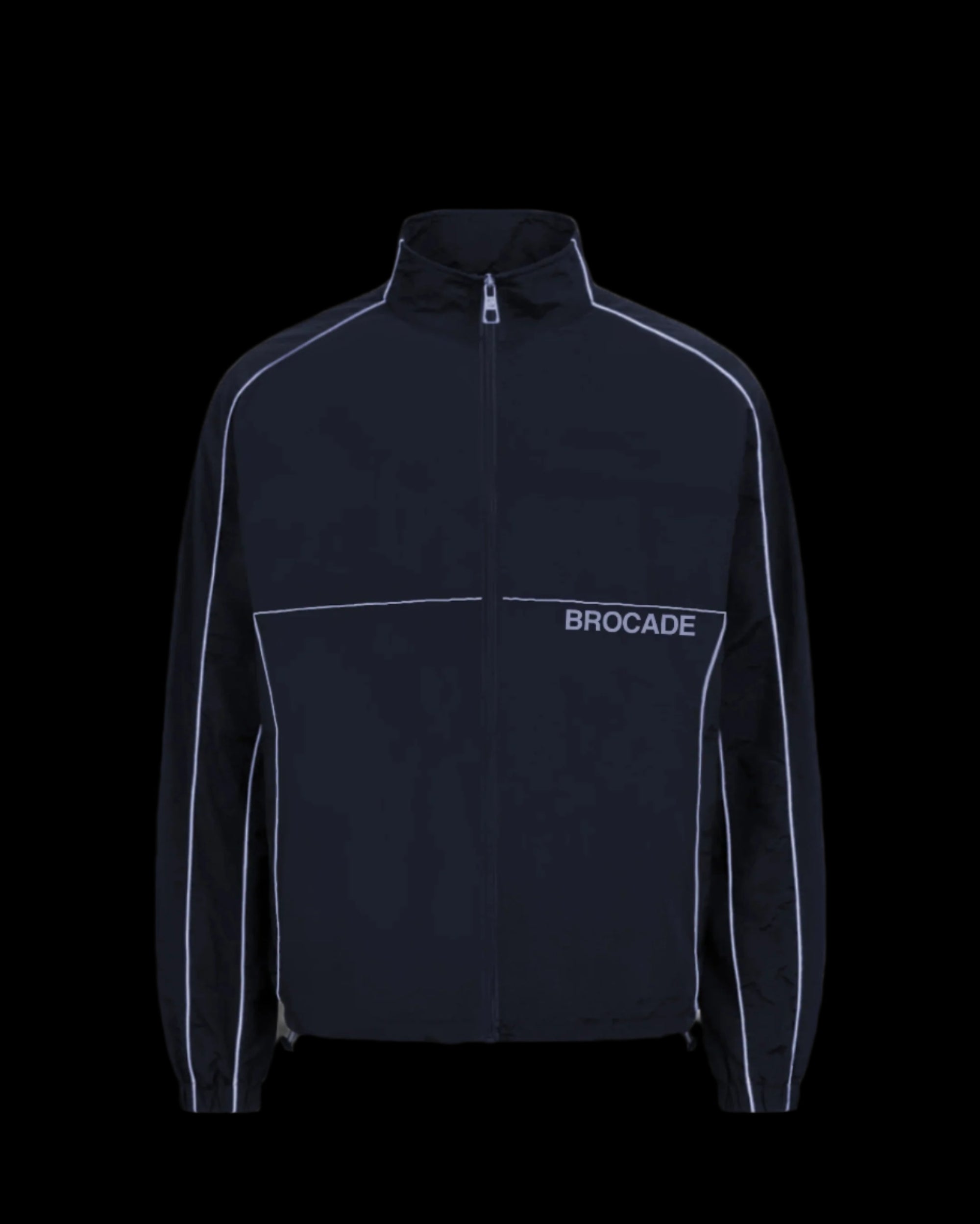 TRICOLOR PIPED ELEGANCE JACKET BLUE