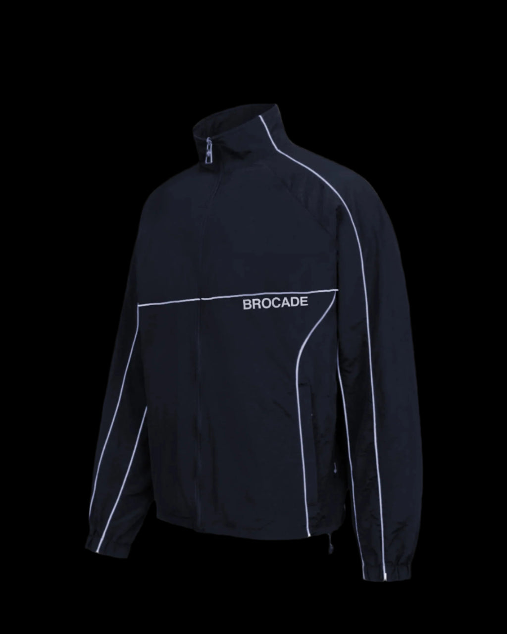 TRICOLOR PIPED ELEGANCE JACKET BLUE