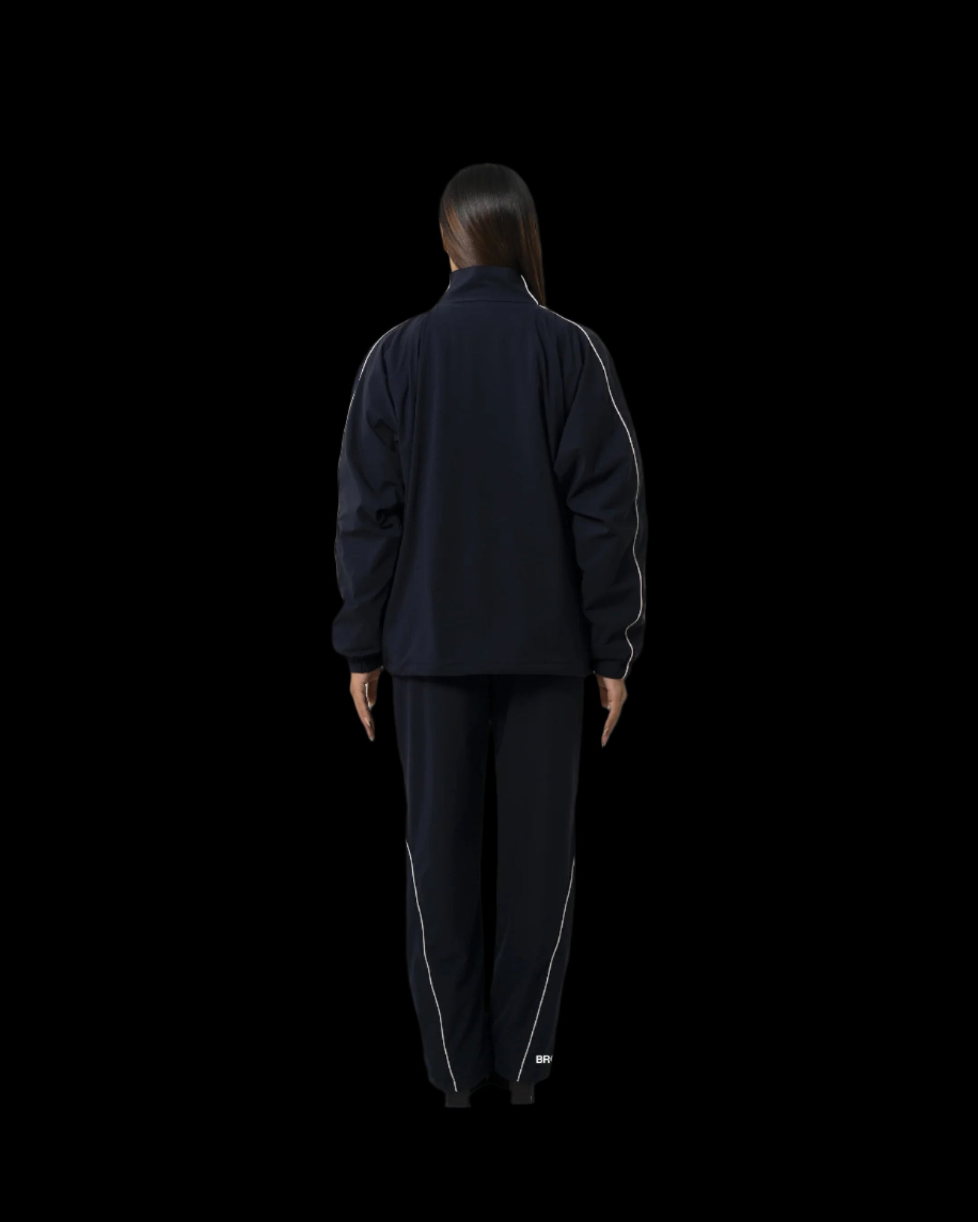 TRICOLOR PIPED ELEGANCE JACKET BLUE