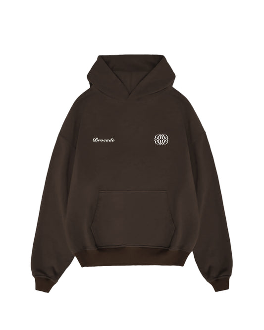 BROWN BASIC HOODIE