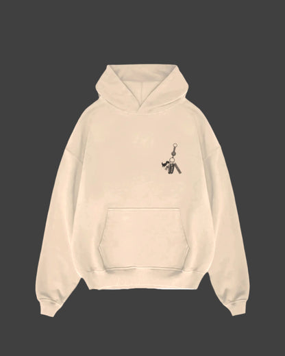 BEIGE DINO KEY ESSENCE HOODIE