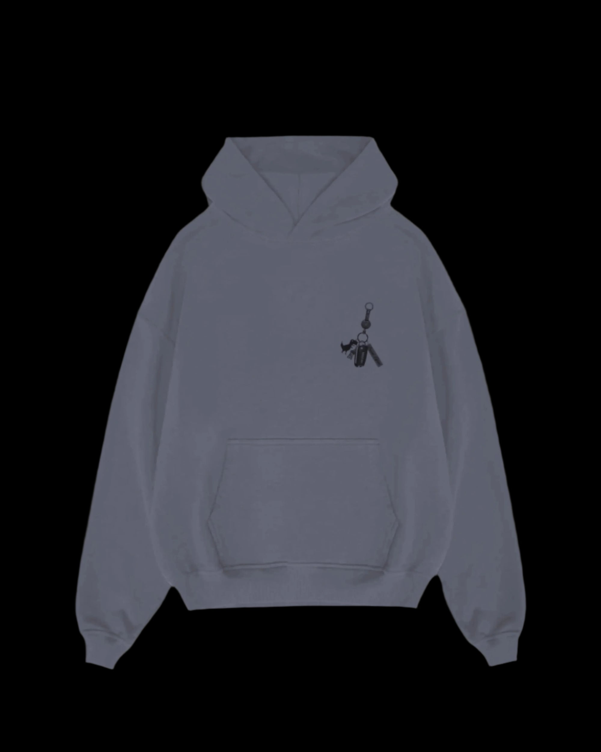 BLUE DINO KEY ESSENCE HOODIE