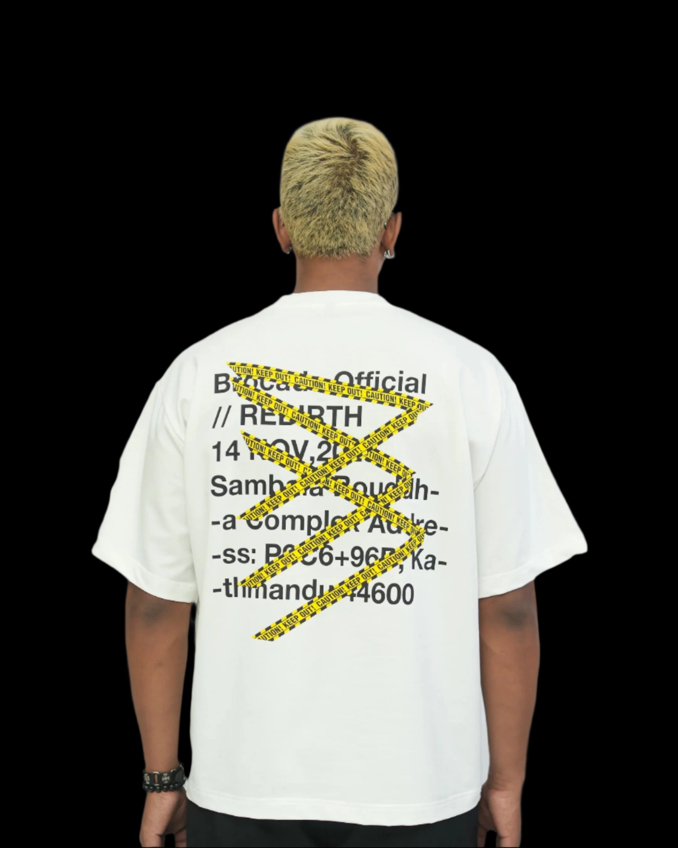 CAUTION TEE