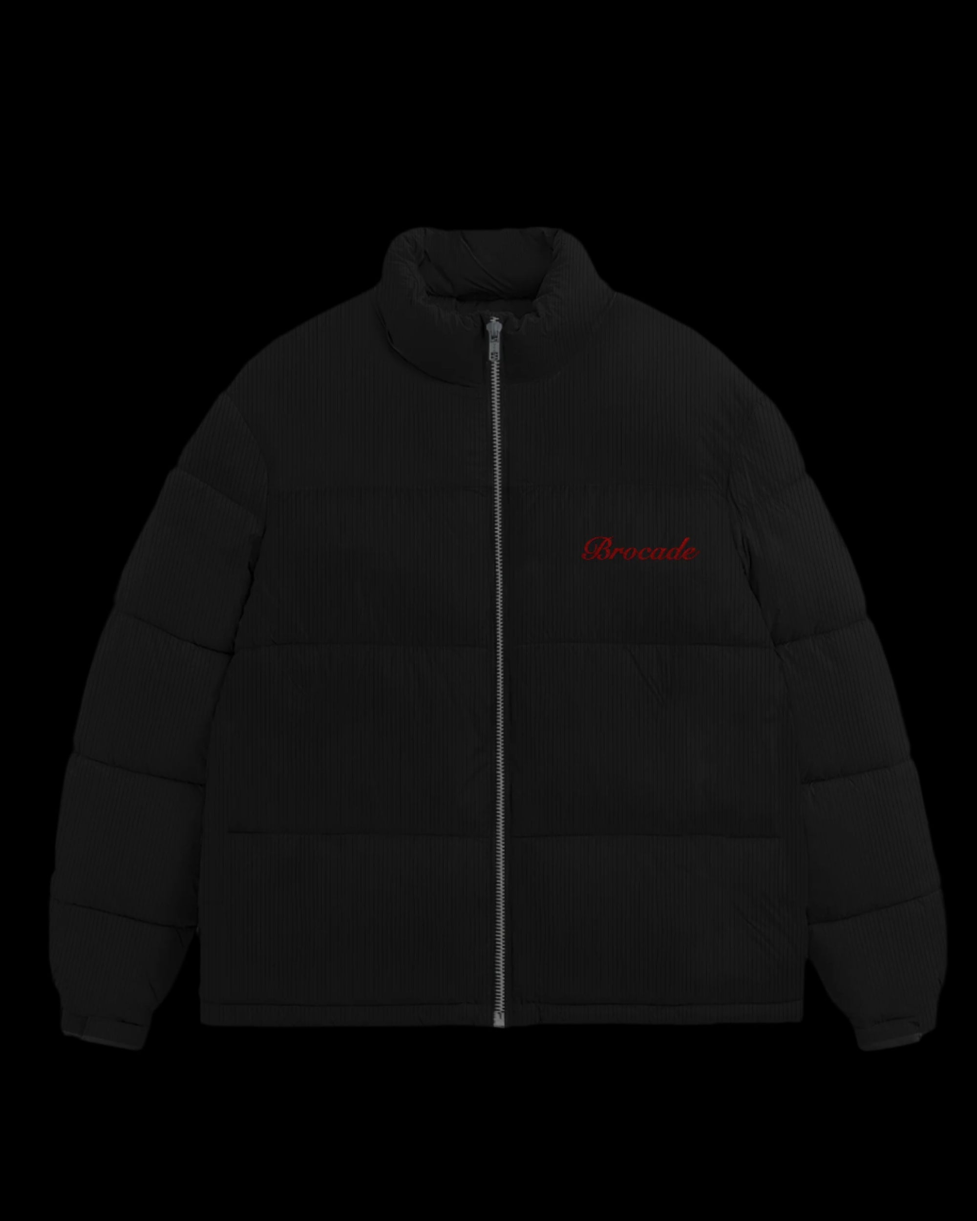 CORDUROY BLACK PUFFER