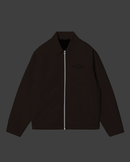 BROWN CORE TWILL JACKET