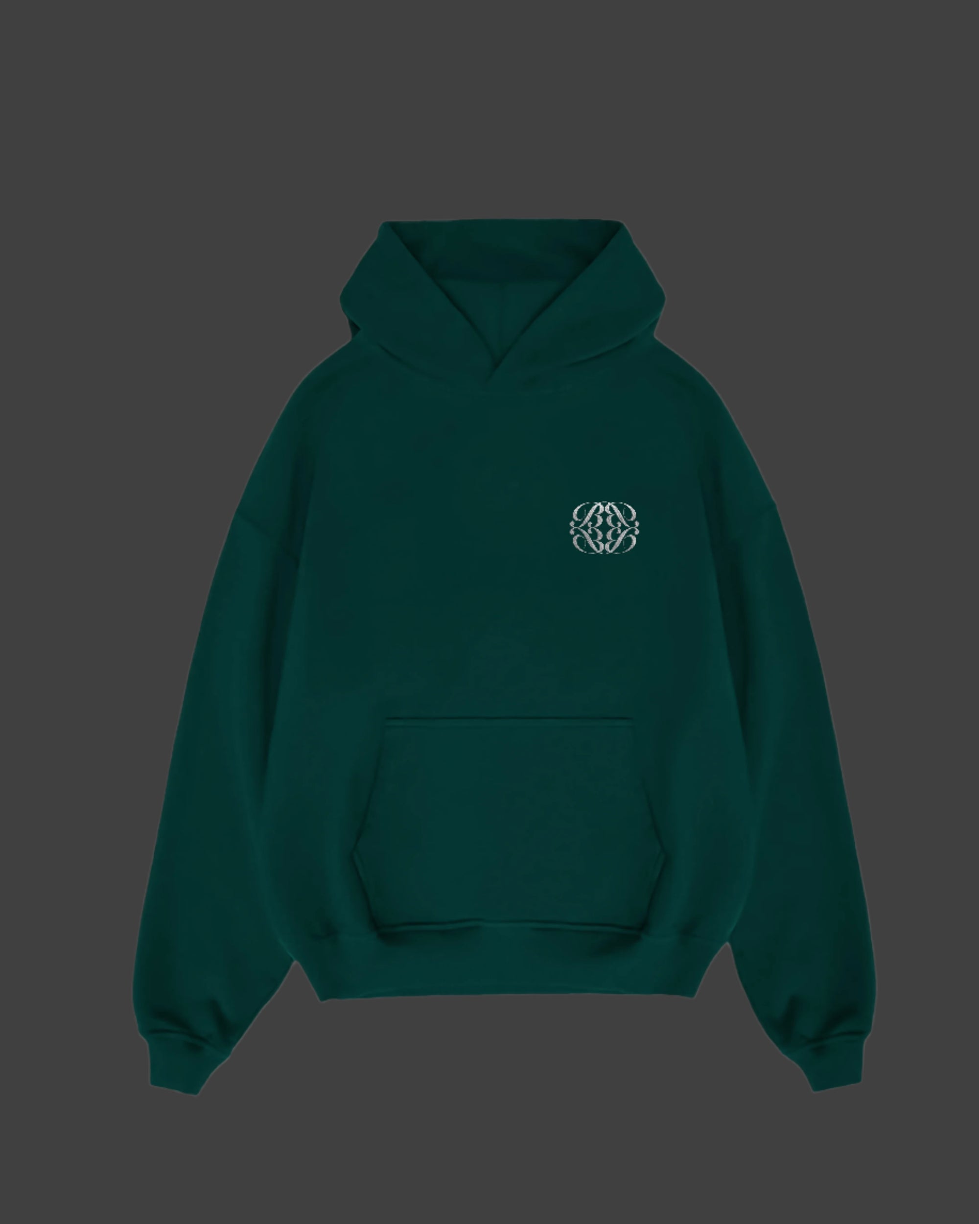 Green Suede Hoodie Front