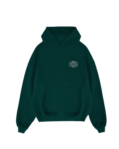 GREEN WAFFLE HOODIE