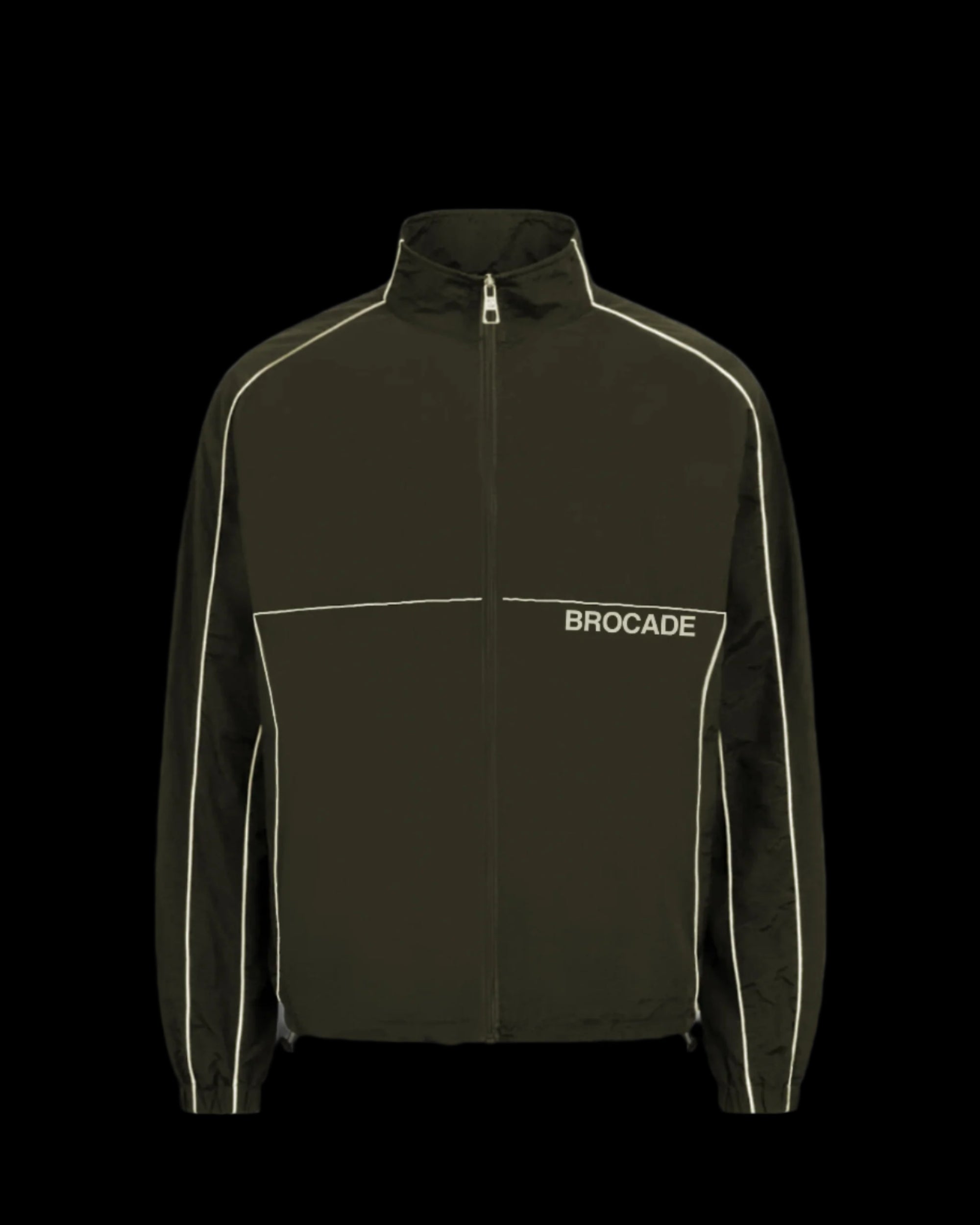TRICOLOR PIPED ELEGANCE JACKET GREEN