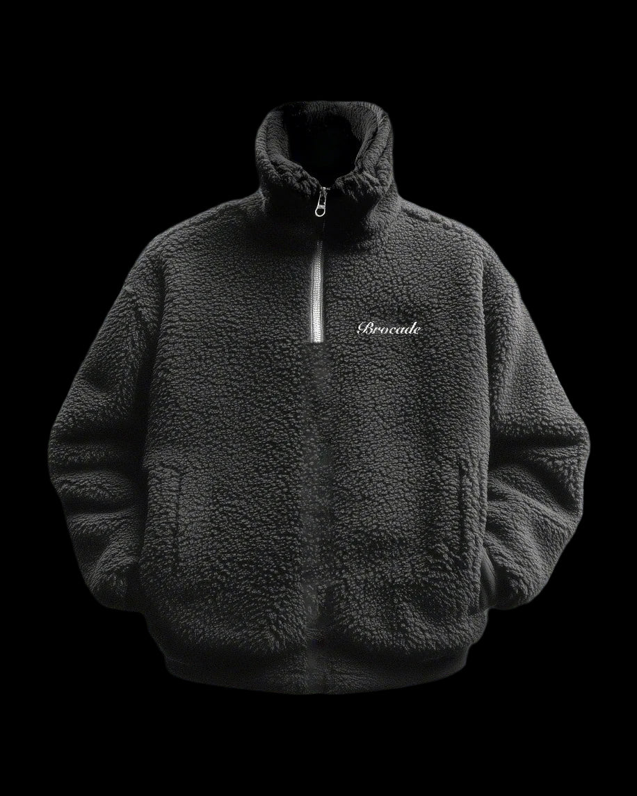 GREY FUR PULLOVER