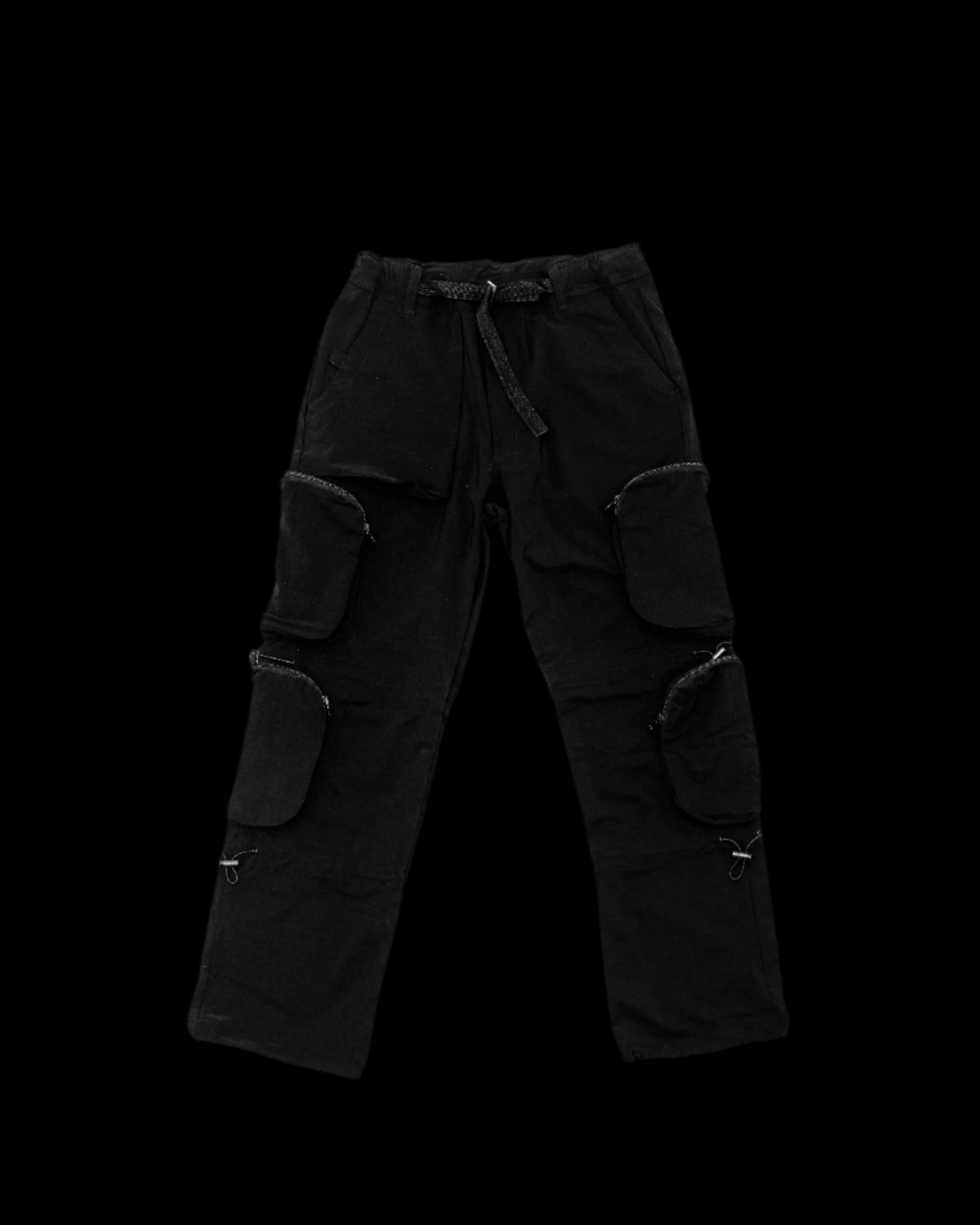 HEXA UTILITY CARGO PANTS (BLACK)