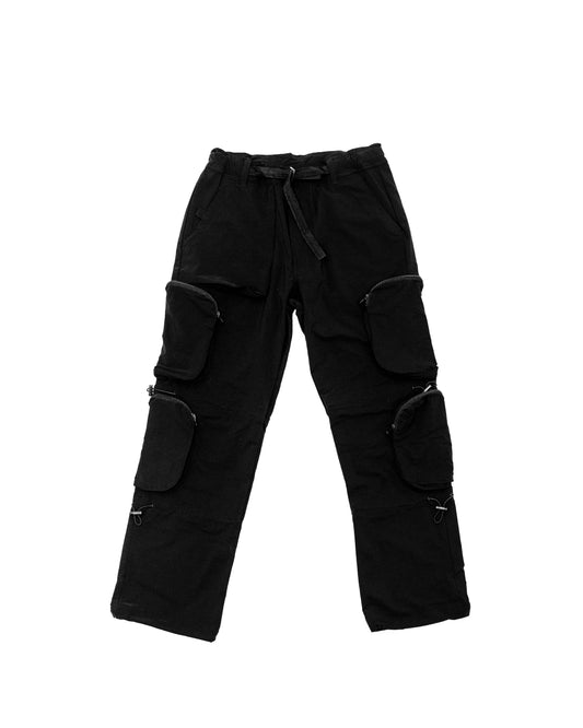 HEXA UTILITY CARGO PANTS (BLACK)