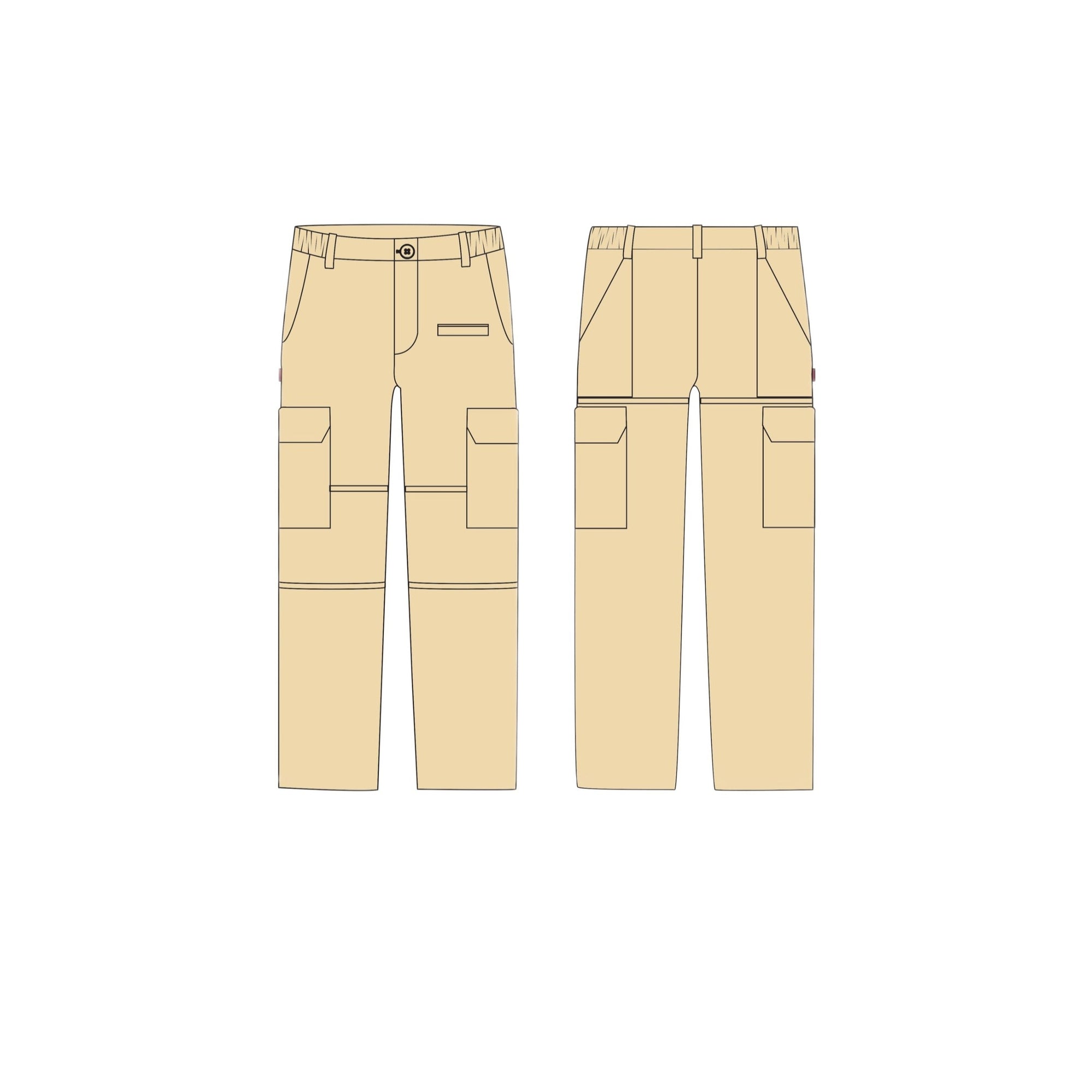 CHECKMATE-beige cargo