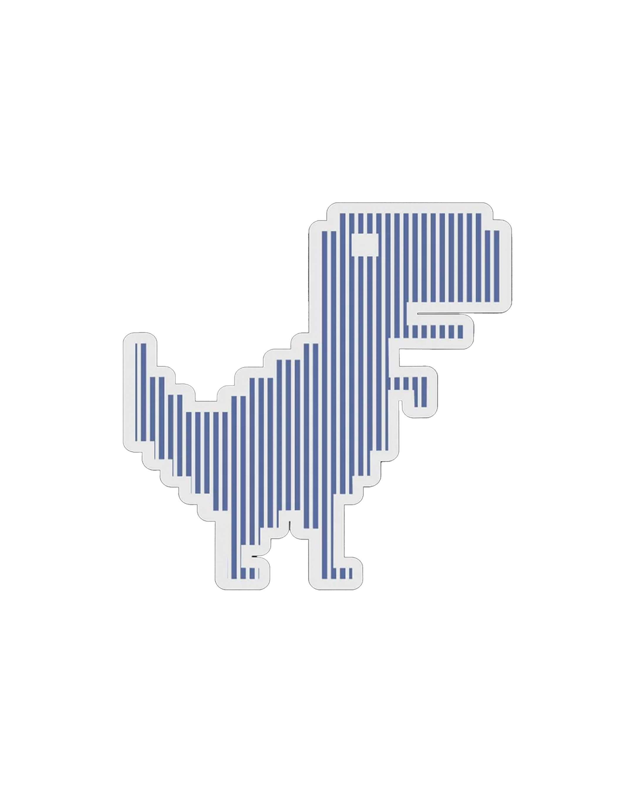 PINSTRIPE DINO STICKER