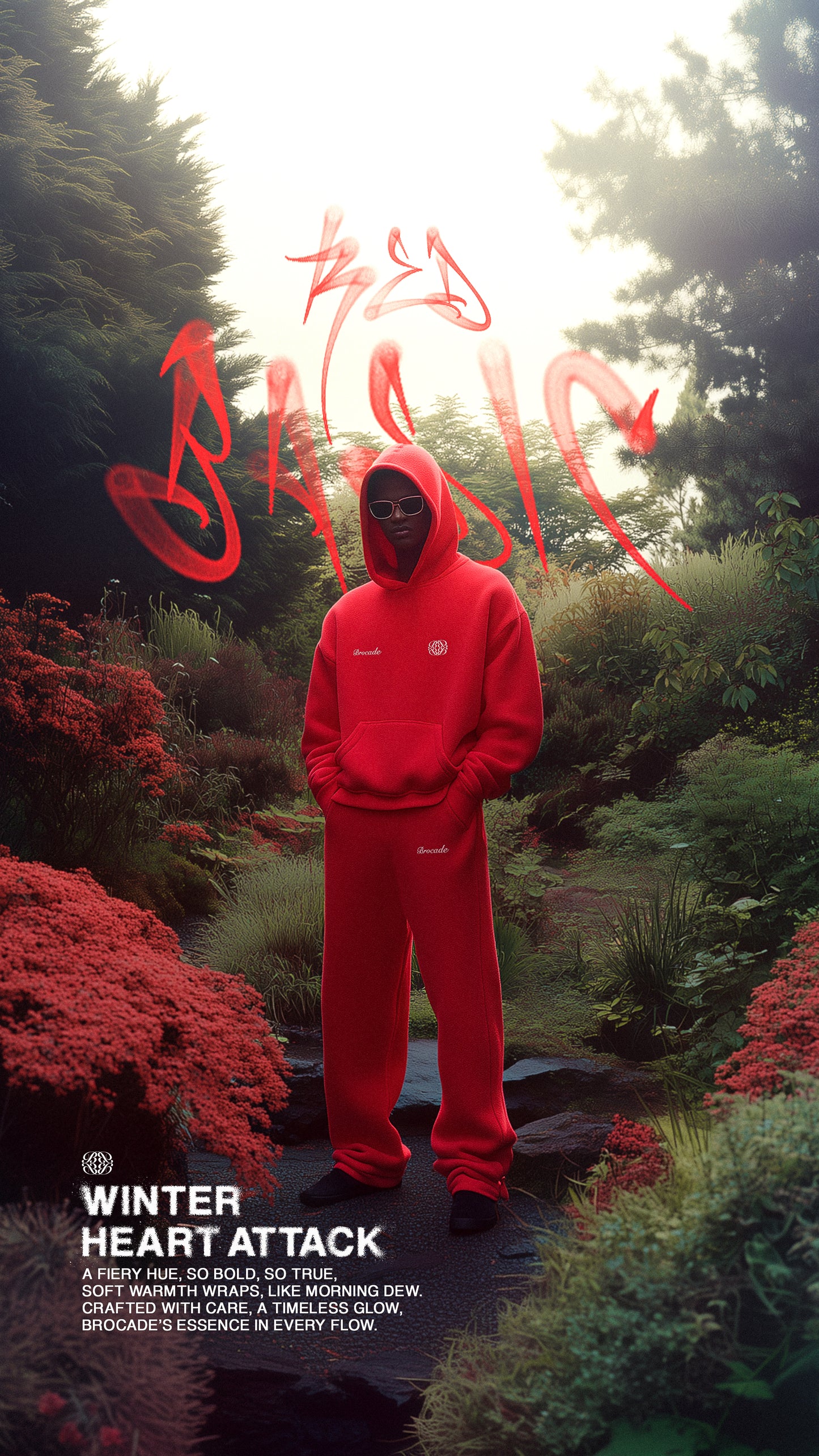 RED BASIC HOODIE