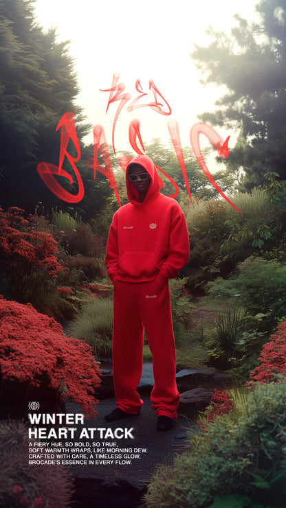 RED BASIC HOODIE