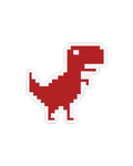 RED DINO STICKER