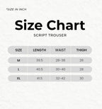 SCRIPT TROUSER