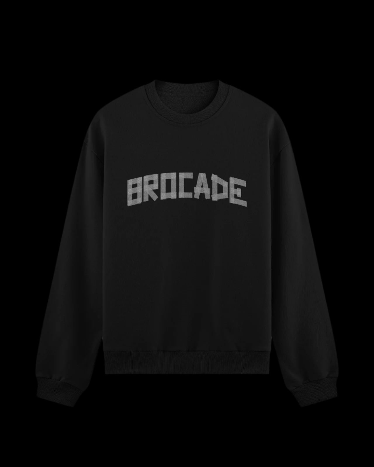 BROCADE TAPE SWEATSHIRT (BLACK)