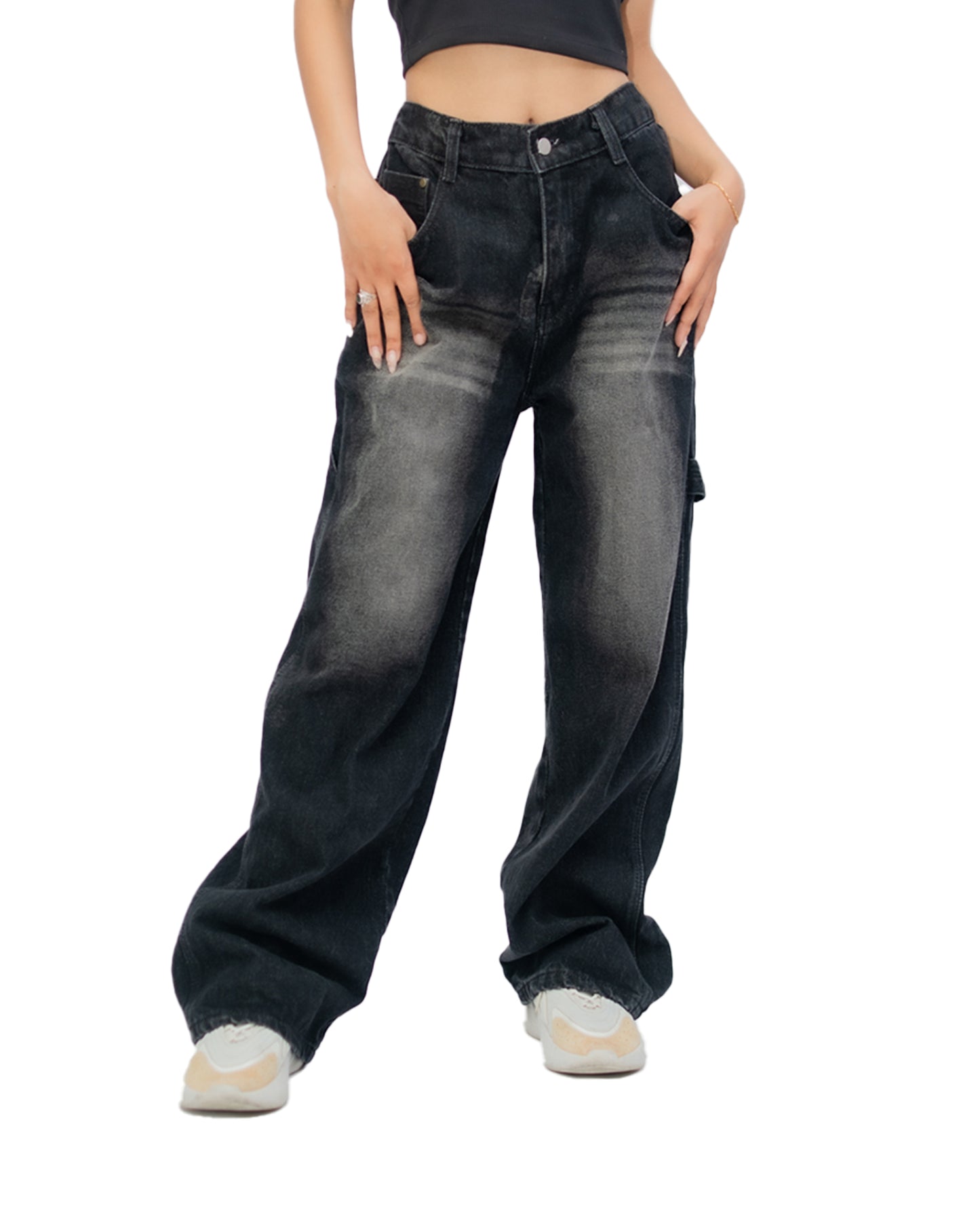 SMOKE WASH DENIM PANT