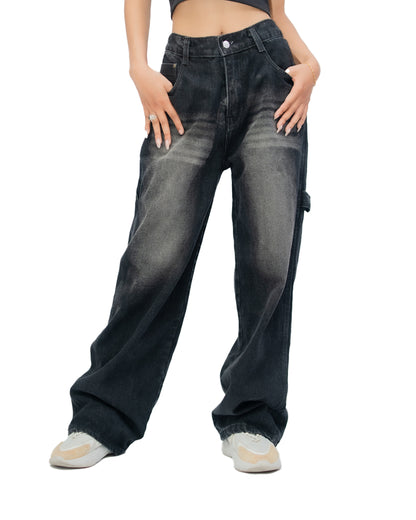 SMOKE WASH DENIM PANT